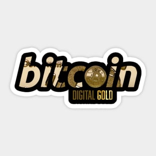 Bitcoin Digital Gold Sticker